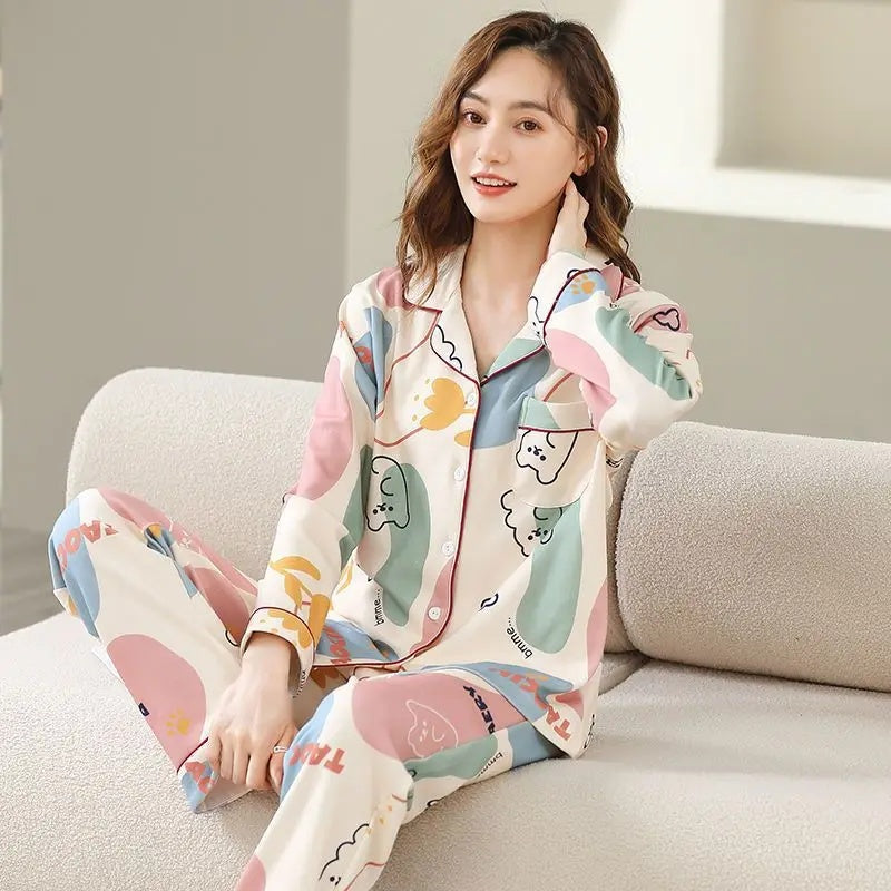 Pyjama Japonais Deux Pièces Multicolore
