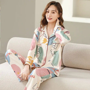 Pyjama Japonais Deux Pièces Multicolore