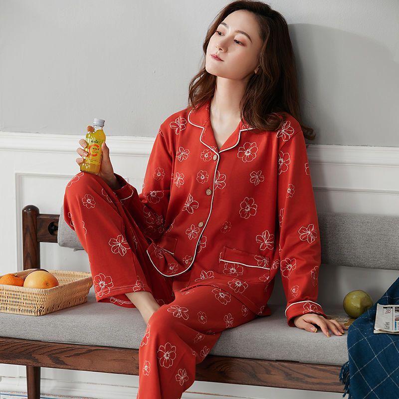Pyjama Japonais en Soie Rouge