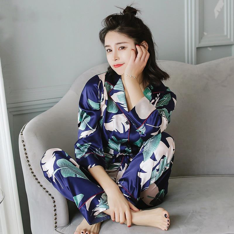 Pyjama Japonais Femme en Satin