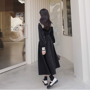 Robe Japonaise Noire Traditionnelle 'Hangaku'