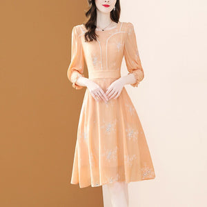 Robe Japonaise Orange Tendance 'Keiko'