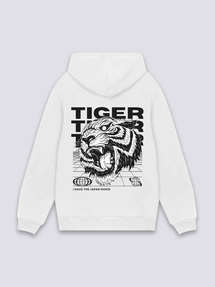 Sweat Japonais Motif Tigre