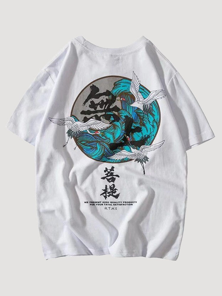 T-shirt Grues Japonaises 'Taiyo'