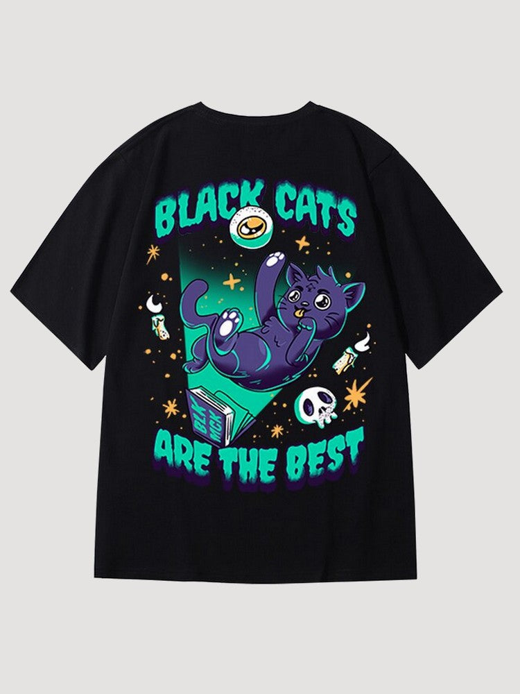 T-shirt Japonais 'Black Cats'