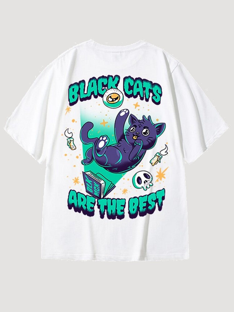 T-shirt Japonais 'Black Cats'