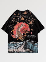 Charger l&#39;image dans la galerie, T-shirt Carpe de Kanagawa &#39;Shimasu&#39;
