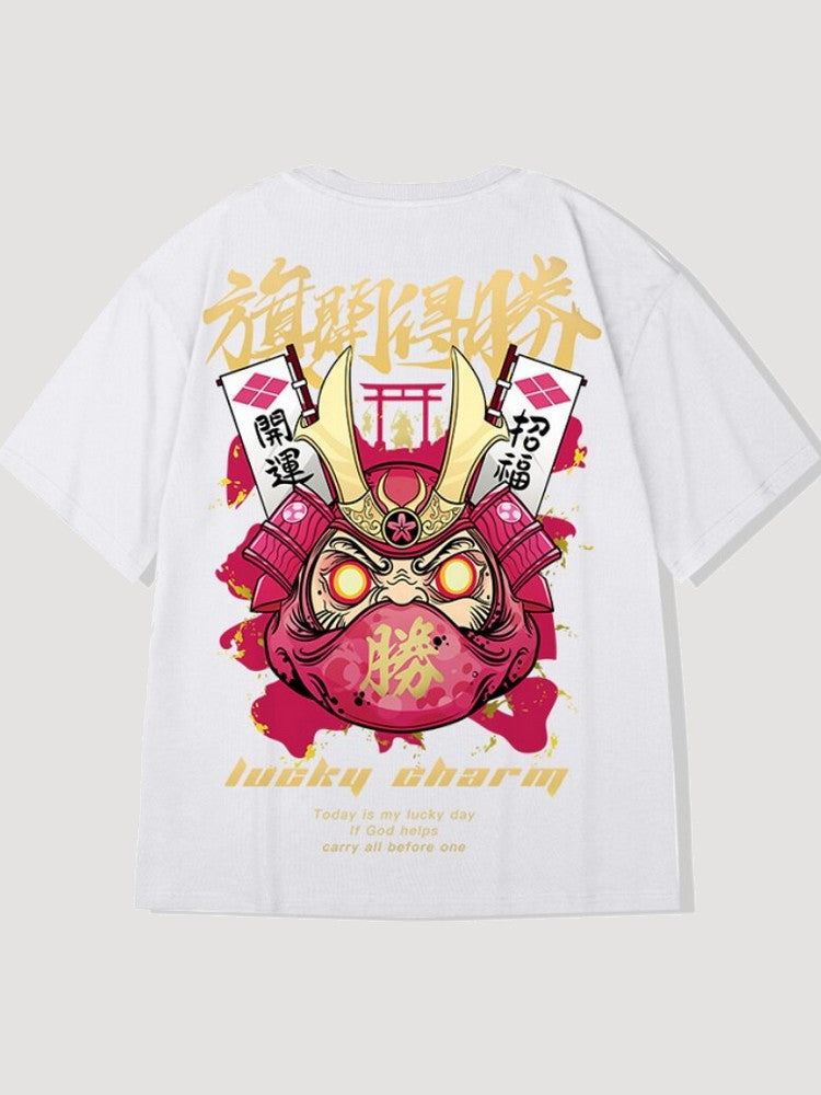 T-shirt Japonais Daruma 'Lucky Charm'