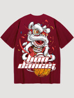Charger l&#39;image dans la galerie, T-shirt Japonais Lion Dance &#39;Ikimasu&#39;
