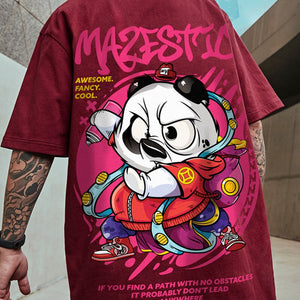 T-shirt Japonais Majestic 'Ai Panda'