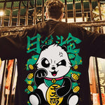 Charger l&#39;image dans la galerie, T-shirt Japonais Panda &#39;Make Money&#39;
