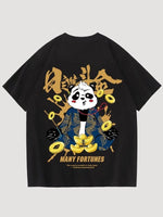 Charger l&#39;image dans la galerie, T-shirt Japonais Panda &#39;Many Fortunes&#39;
