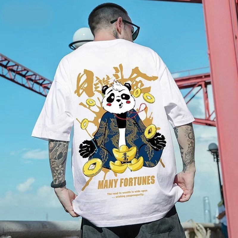 T-shirt Japonais Panda 'Many Fortunes'