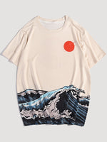 Charger l&#39;image dans la galerie, T-shirt Japonais &#39;Soleil levant&#39;
