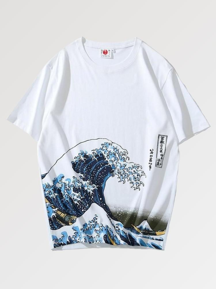 T-shirt Japonais 'Vague de Kanagawa'
