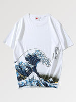 Charger l&#39;image dans la galerie, T-shirt Japonais &#39;Vague de Kanagawa&#39;
