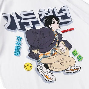 T-shirt Kanji Japonais 'Anime'
