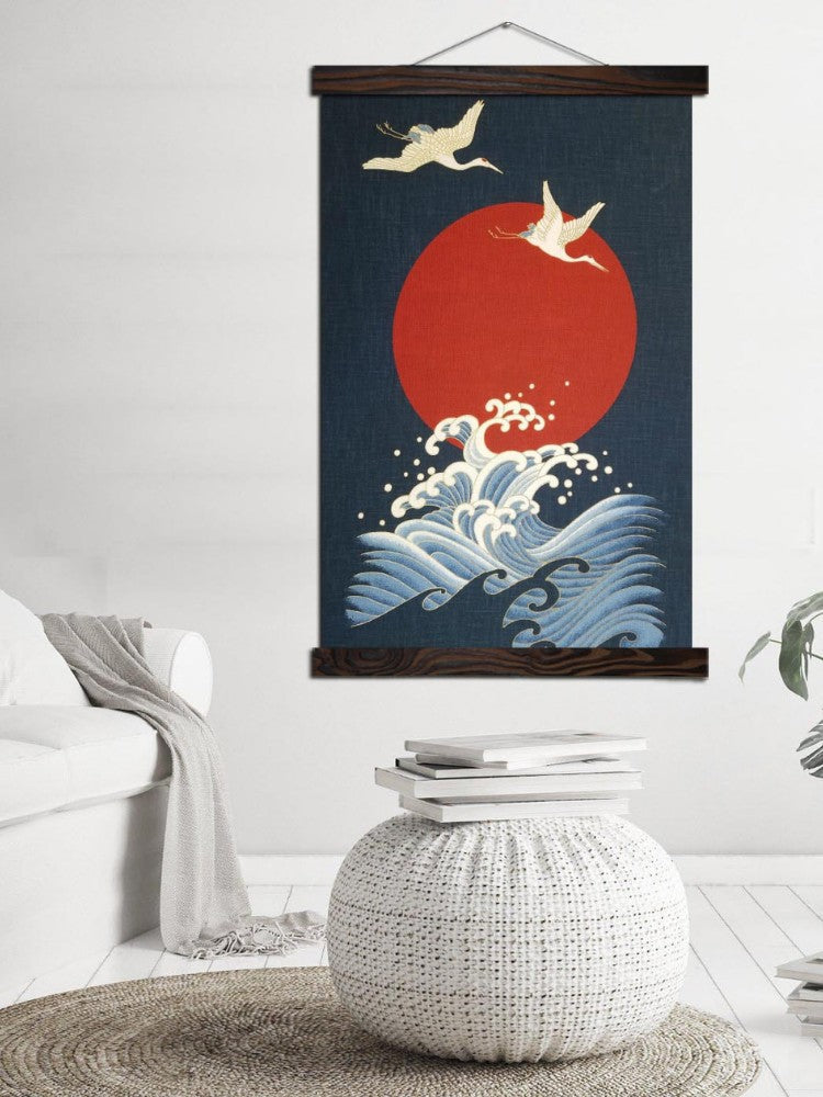 Tableau Japonais 'Soleil de Kanagawa'