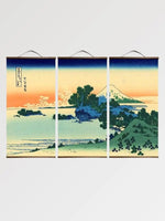 Charger l&#39;image dans la galerie, Tableau Triptyque Japonais &#39;Mont Asama&#39;

