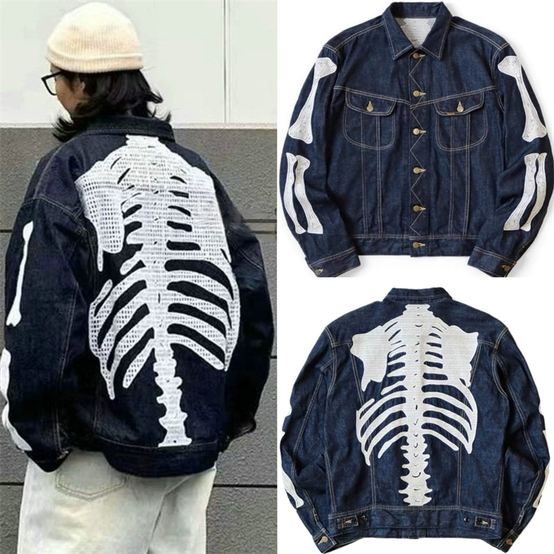 Veste en Jean Squelette