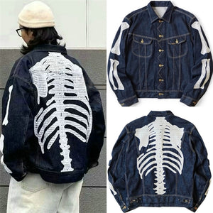 Veste en Jean Squelette