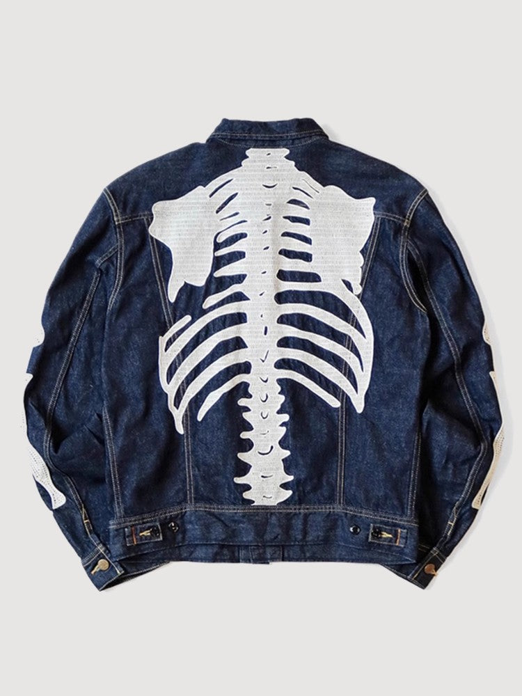 Veste en Jean Squelette