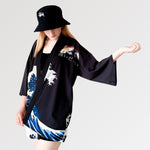 Charger l&#39;image dans la galerie, Veste Kimono Carpe de Kanagawa &#39;Anpanman&#39;
