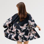 Charger l&#39;image dans la galerie, Veste Kimono Envol de Grues &#39;Itsukushima&#39;
