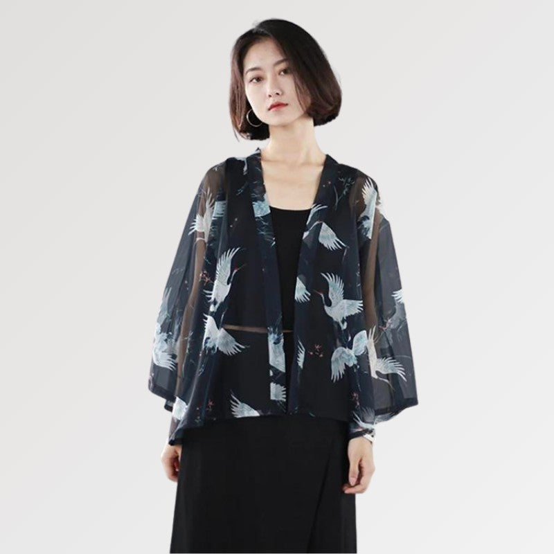 Veste Kimono Femme Transparente 'Amakusa'