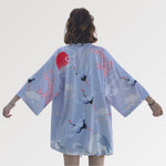Charger l&#39;image dans la galerie, Veste Kimono Grues Japonaises &#39;Ogon Bat&#39;
