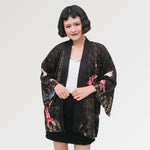 Charger l&#39;image dans la galerie, Veste Kimono Motif Carpe Koï Rouge &#39;Etorofu&#39;
