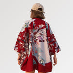 Charger l&#39;image dans la galerie, Veste Kimono Streetwear Femme &#39;Okino&#39;
