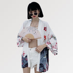 Charger l&#39;image dans la galerie, Veste Kimono Traditionnelle Femme &#39;Shodoshima&#39;
