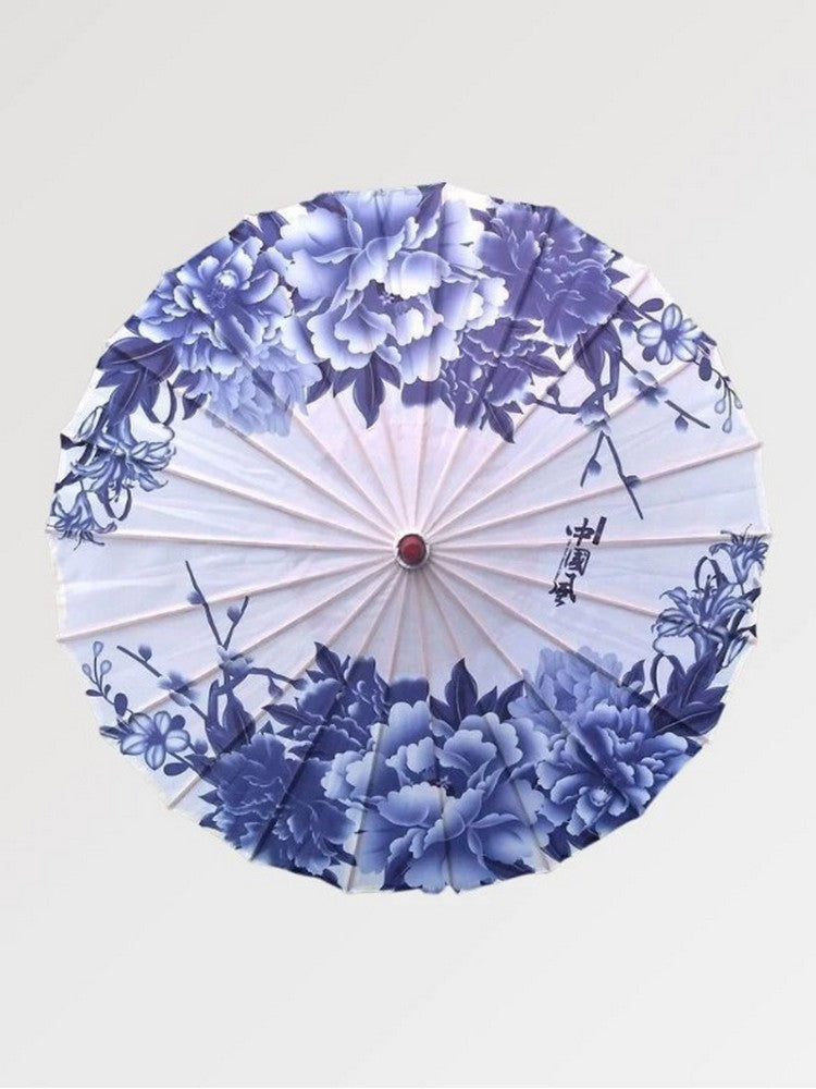 Ombrelle Japonaise Fleurs Bleues 'Handa'