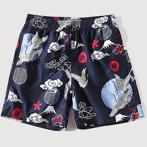 Short Motif Grue du Japon 'Tancho'