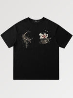 Charger l&#39;image dans la galerie, T-shirt Japonais Brodé &#39;Renard&#39;
