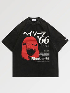 T-shirt Japonais Oversize 'Blackair'