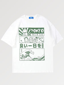 T-shirt Motifs Japonais 'Dento'
