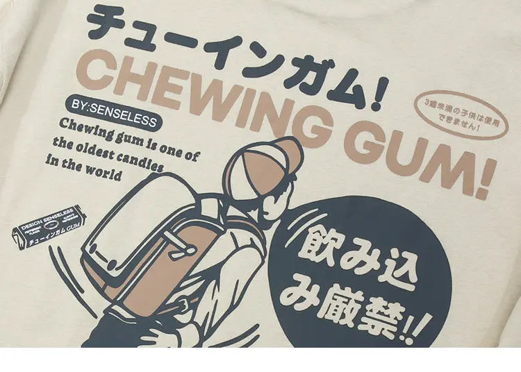T-shirt Japonais Oversize 'Chewing Gum'