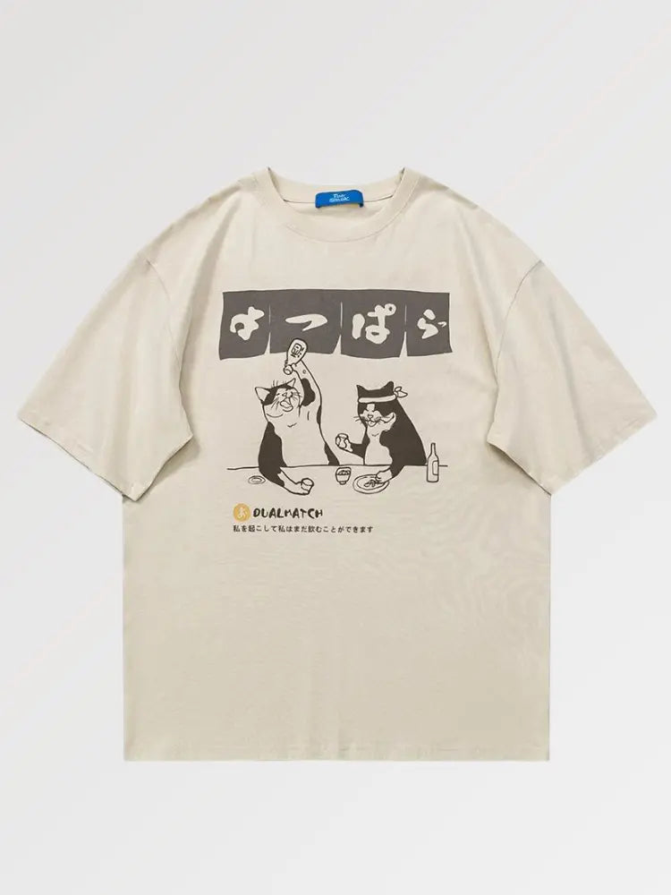 T-shirt Japonais Chat 'Tokudai'